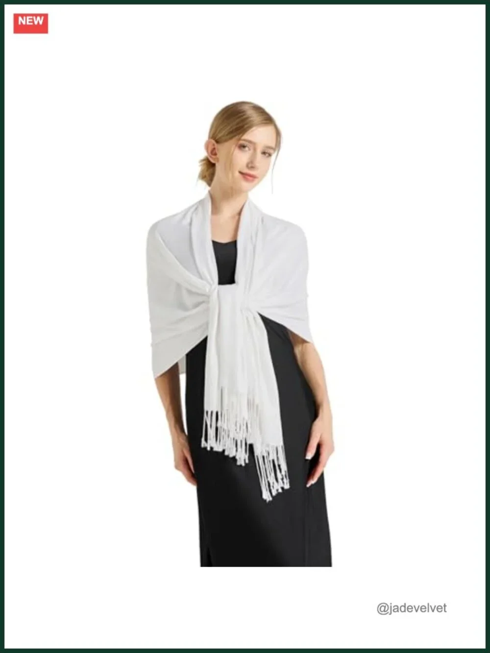 Soft Silky Pashmina Shawl Wrap Scarf for Wedding Evening Dress